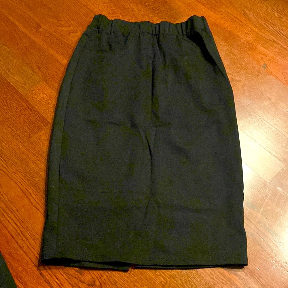 Black Skirt with slit at the back